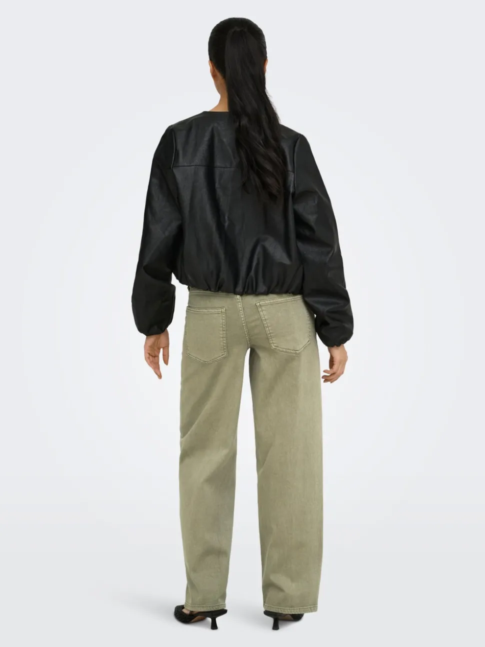 OLMGIANNA Taille moyenne Straight Fit Jeans