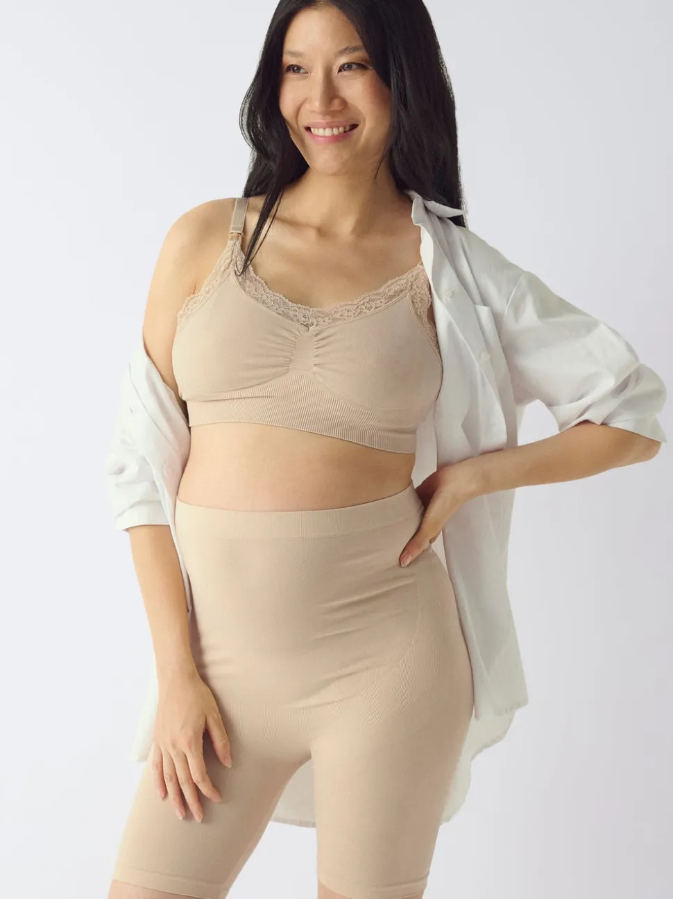 OLMHOPE Taille haute Regular Fit Short sans coutures