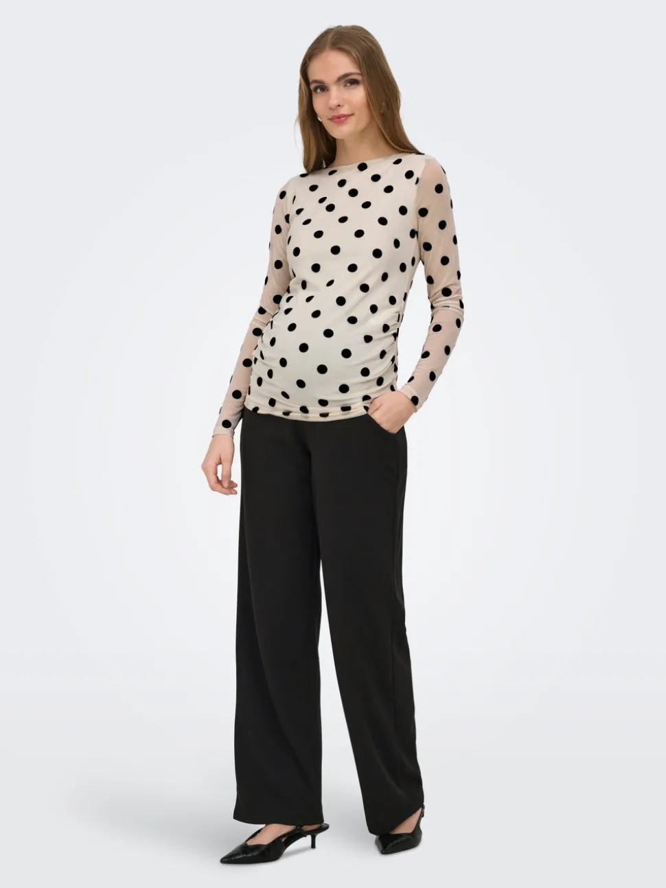 OLMMANIA Regular Fit Pantalon à jambe large