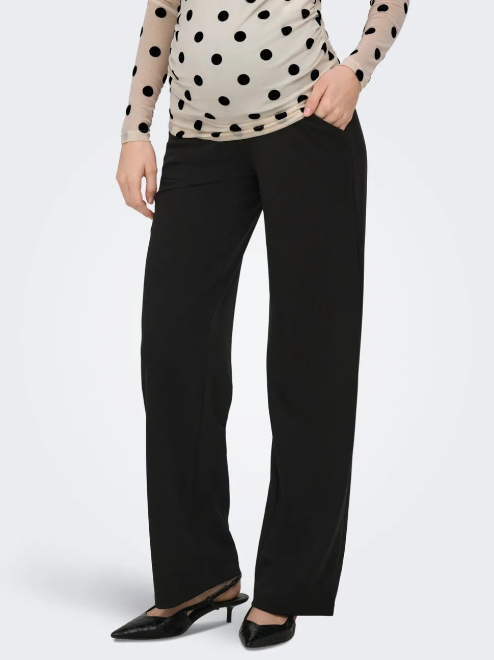 OLMMANIA Regular Fit Pantalon à jambe large