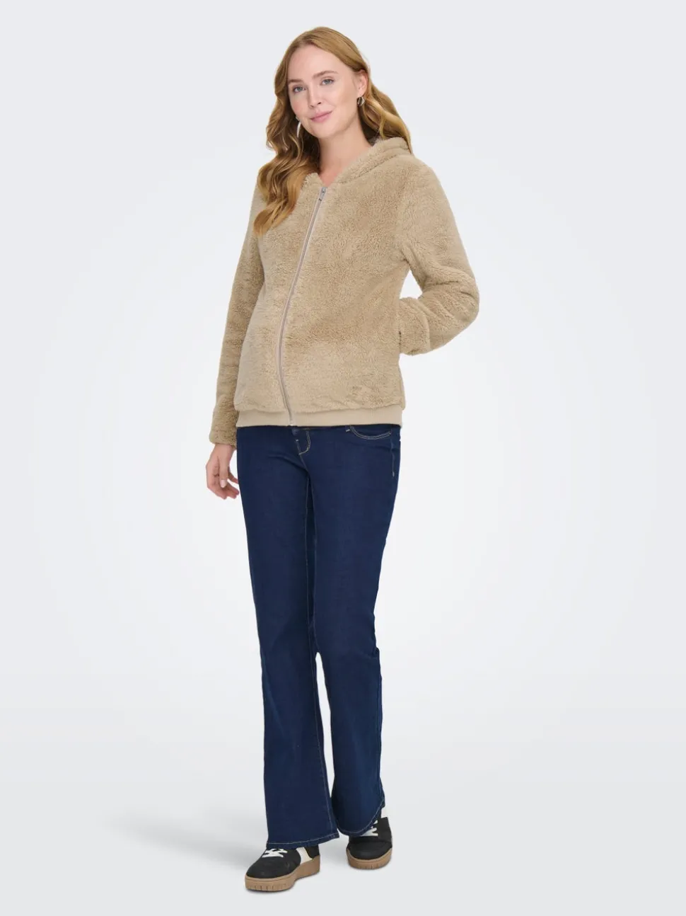 OLMNEWANNA Manteau en peluche