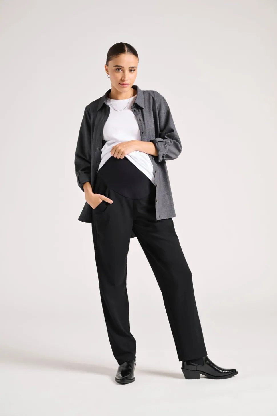 OLMSANIA Regular Fit Pantalon à jambe large
