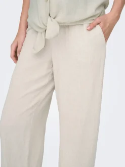 OLMSIESTA Straight Fit Lin Pantalon