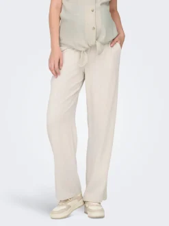OLMSIESTA Straight Fit Lin Pantalon