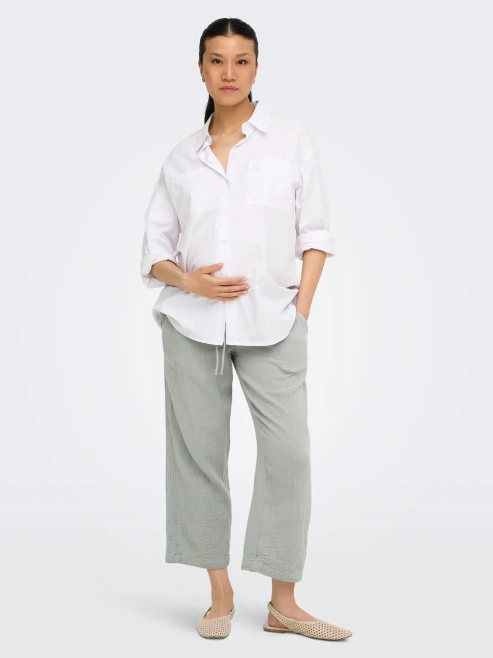OLMTHYRA Straight Fit Pantalon