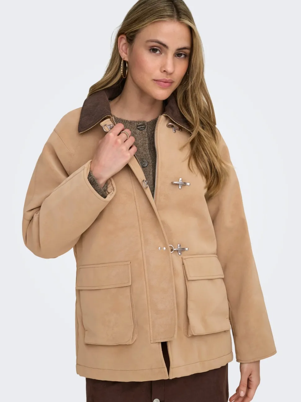 ONLAGGIE Veste en daim
