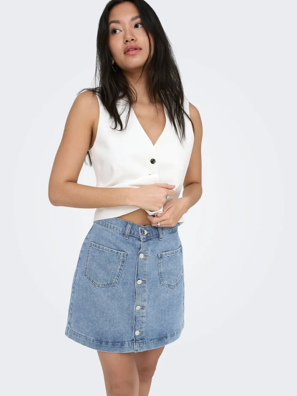 ONLAMAZING Jean Jupe en denim Jupe courte