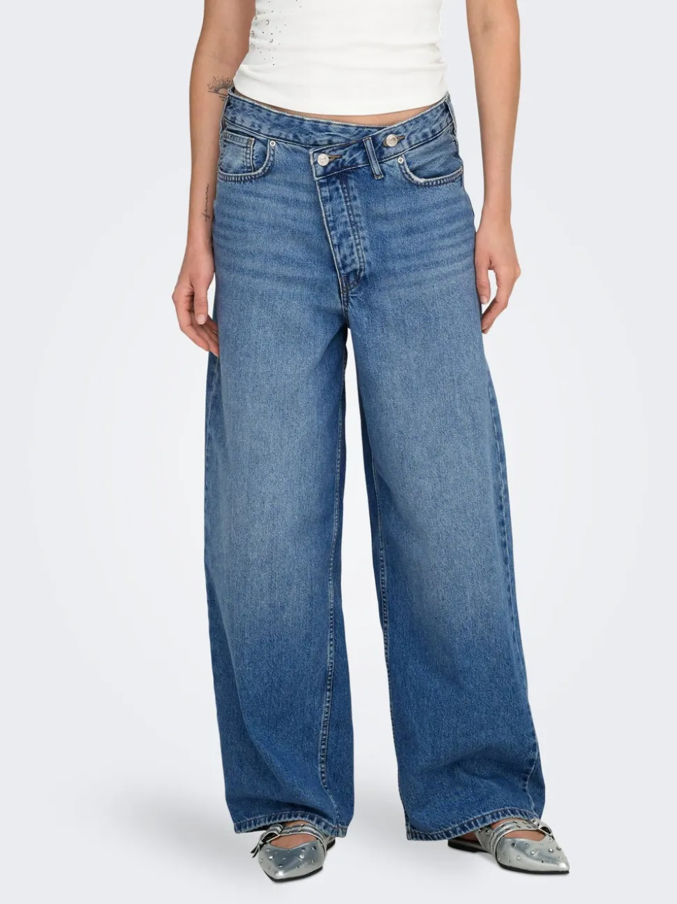 ONLAMBER Taille basse Baggy Fit Jeans