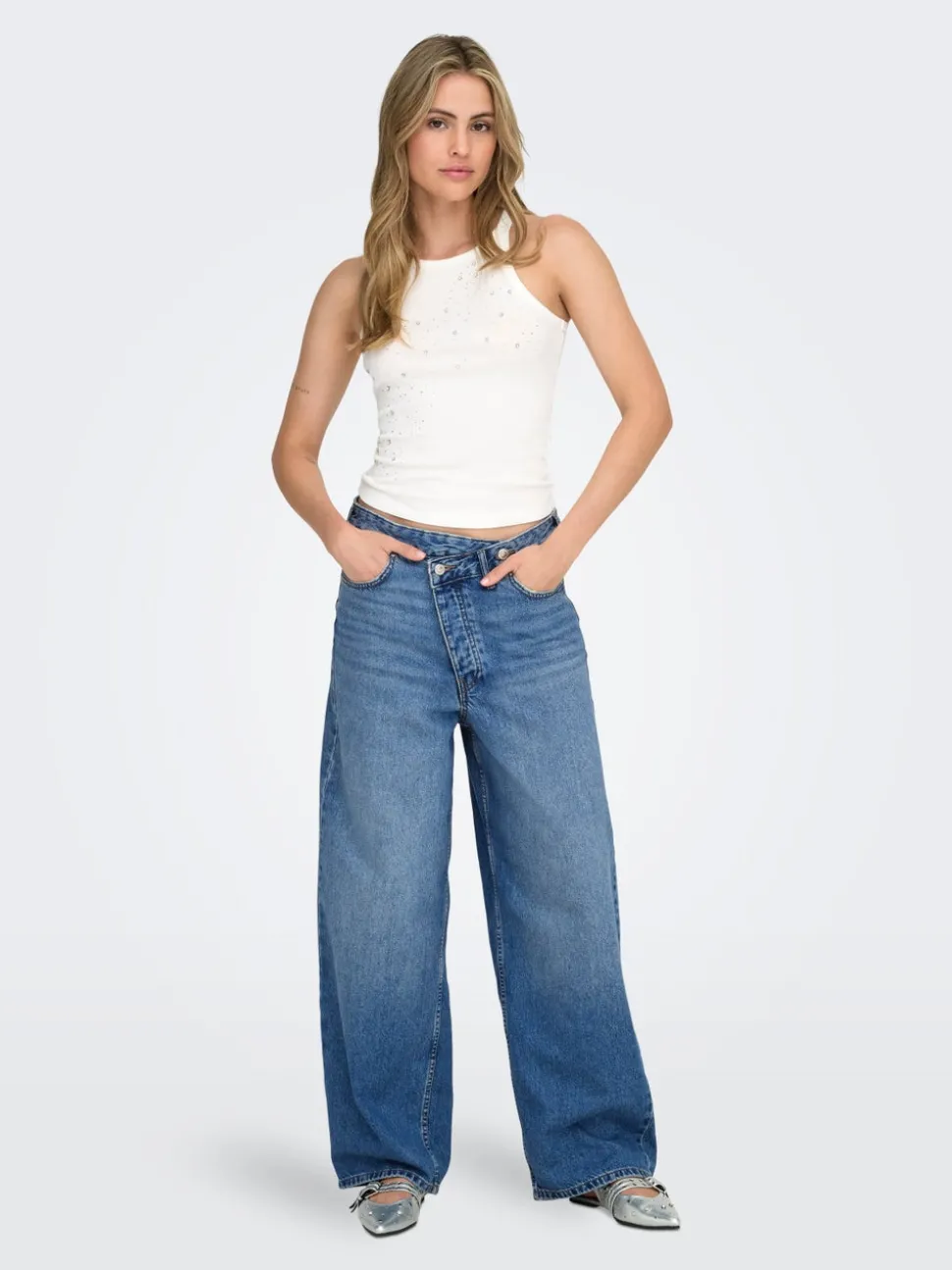ONLAMBER Taille basse Baggy Fit Jeans