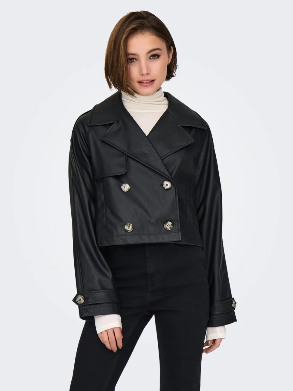 ONLAMIA Veste en cuir synthétique