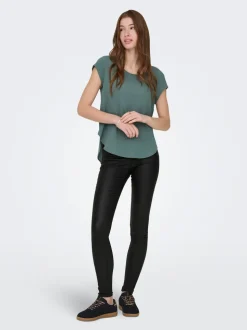 ONLANNE Skinny Fit Pantalon en cuir synthétique