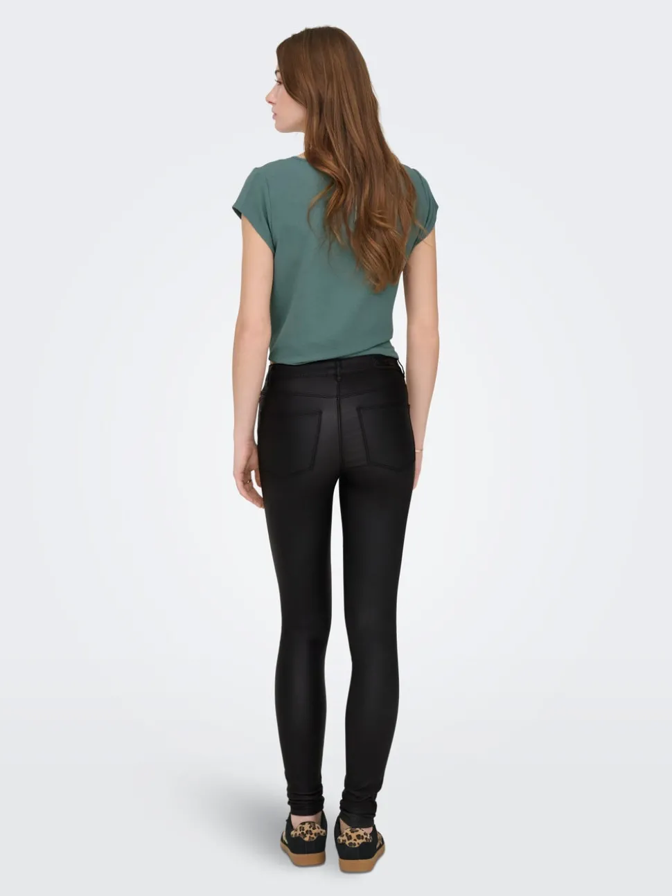 ONLANNE Skinny Fit Pantalon en cuir synthétique
