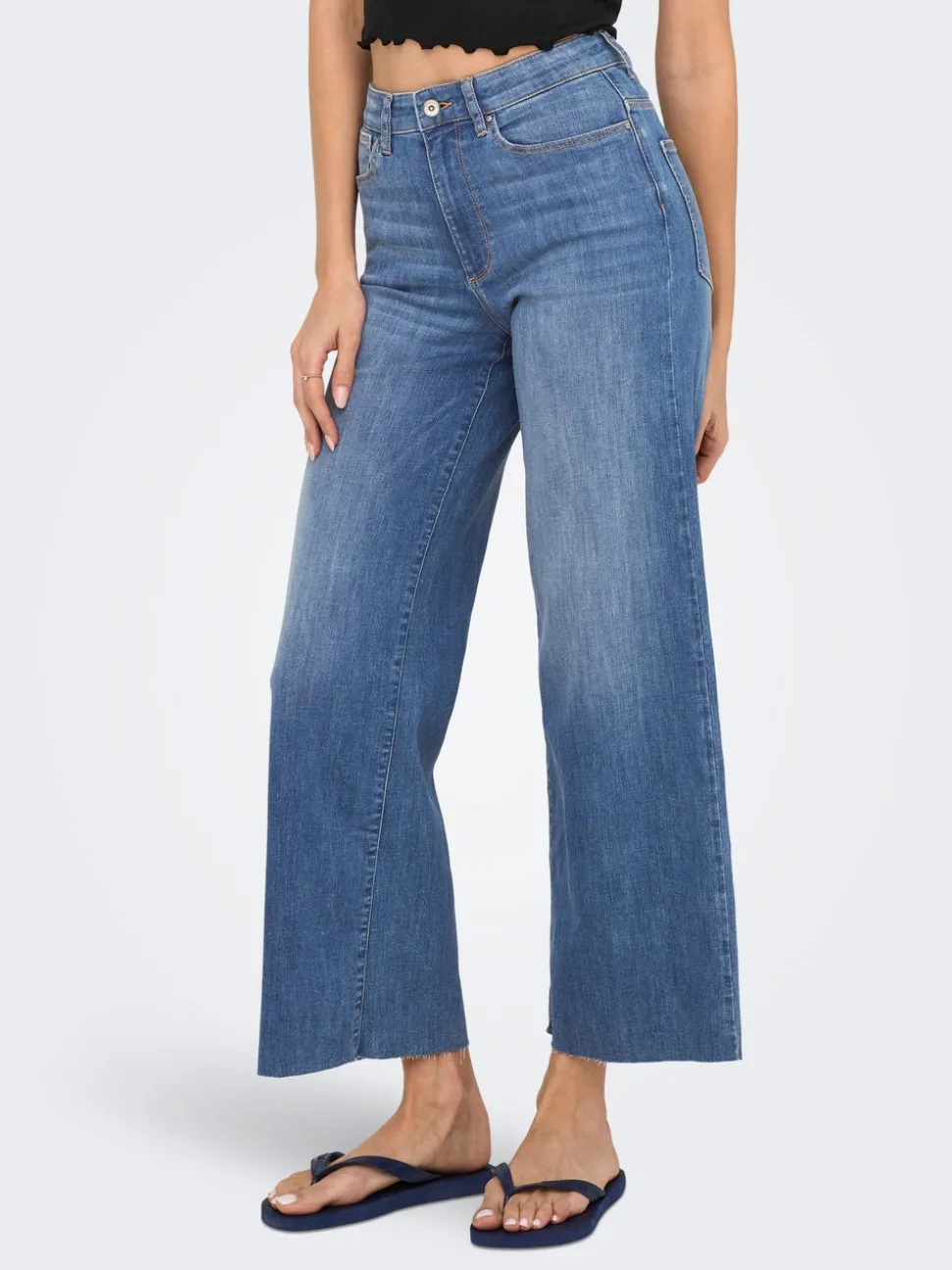 ONLANN-MADISON Taille haute Cropped Fit Jeans