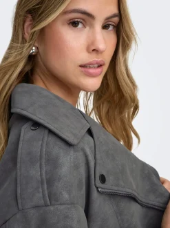 ONLAVA Veste en cuir synthétique
