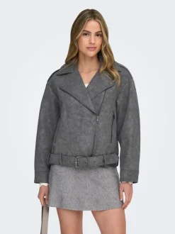 ONLAVA Veste en cuir synthétique