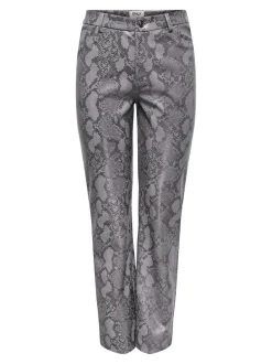 ONLAZULA Straight Fit Pantalon en cuir synthétique