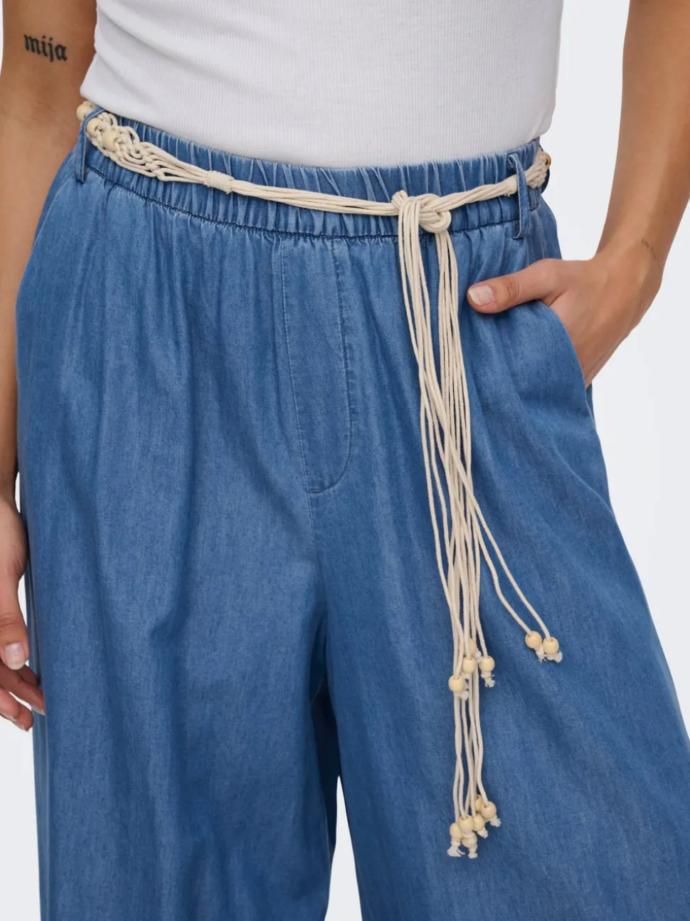 ONLBEA Taille haute Wide Leg Fit Jeans