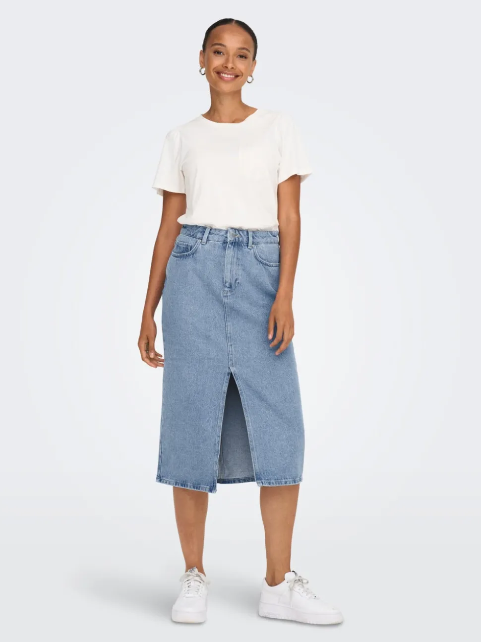 ONLBIANCA Jean Jupe en denim Jupe midi