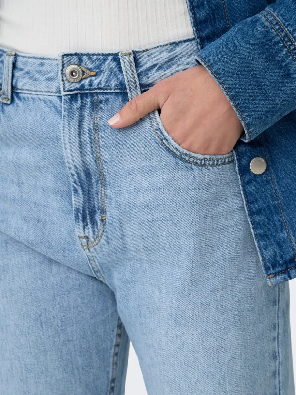 ONLBILLIE Taille haute Straight Fit Jeans