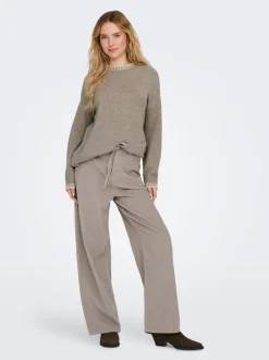 ONLBLEECKER Baggy Fit Pantalon à jambe large