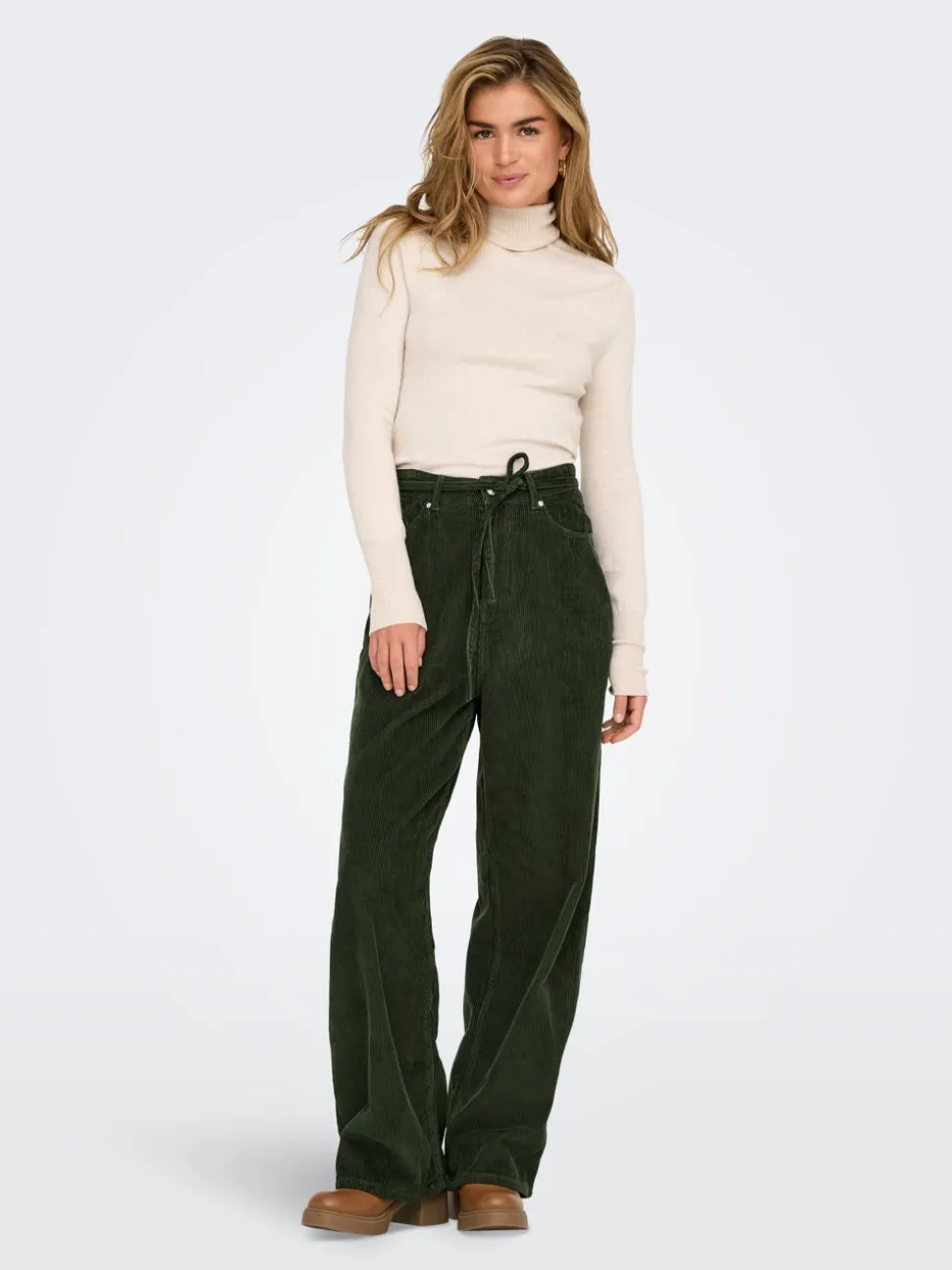 ONLBLEECKER Baggy Fit Pantalon à jambe large