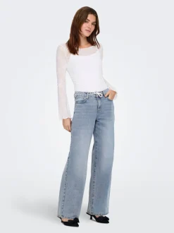 ONLBLISS Taille moyenne Wide Leg Fit Jeans