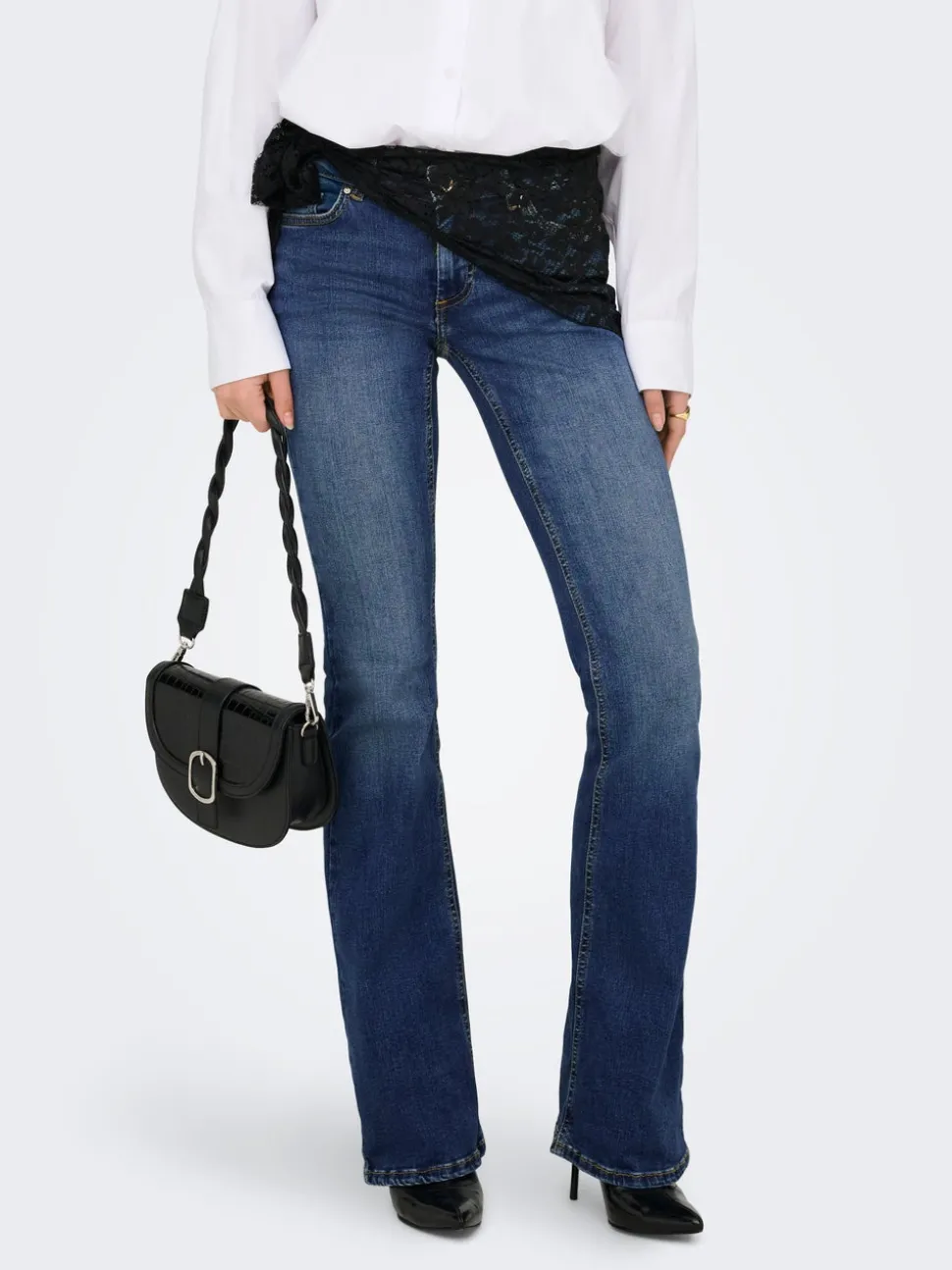 ONLBLUSH Taille basse Flared Fit Jeans
