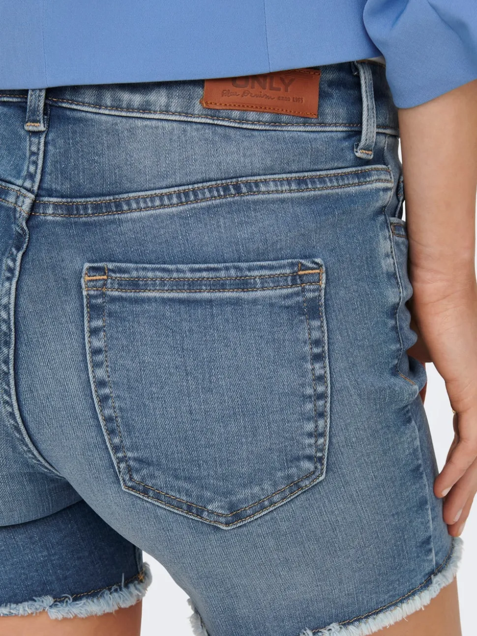 ONLBLUSH Taille moyenne Regular Fit Short en denim