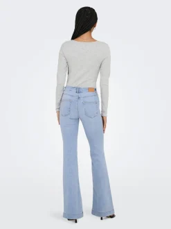ONLBLUSH Taille moyenne Retro Flared Fit Jeans
