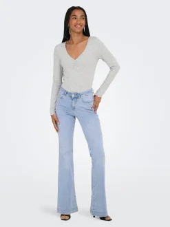 ONLBLUSH Taille moyenne Retro Flared Fit Jeans