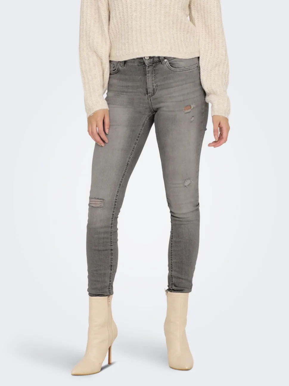 ONLBLUSH Taille moyenne Skinny Fit Longueur cheville Jeans