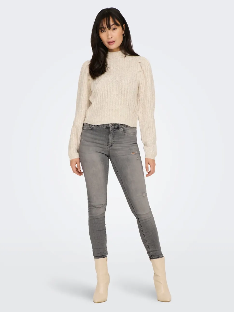 ONLBLUSH Taille moyenne Skinny Fit Longueur cheville Jeans