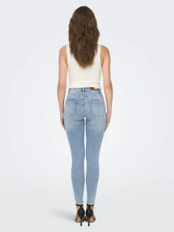 ONLBLUSH Taille moyenne Skinny Fit Longueur cheville Jeans