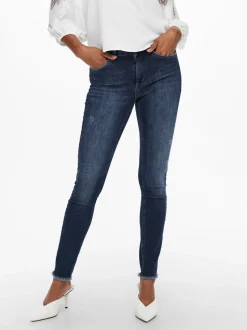 ONLBLUSH Taille moyenne Skinny Fit Longueur cheville Jeans