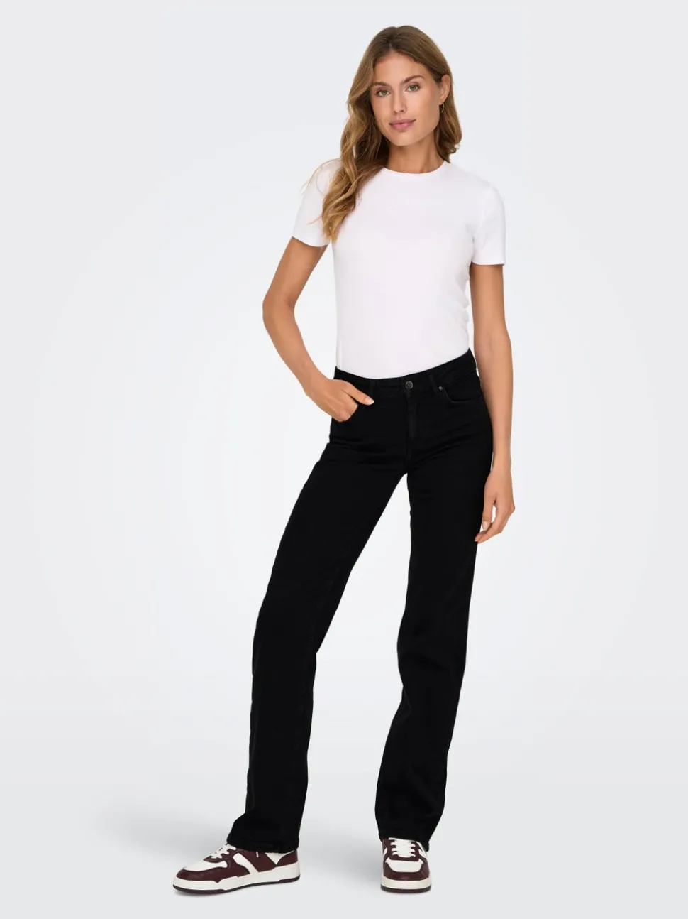 ONLBLUSH Taille moyenne Straight Fit Jeans
