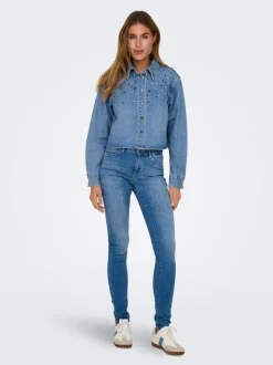 ONLBLUSH Taille moyenne Skinny Fit Jeans