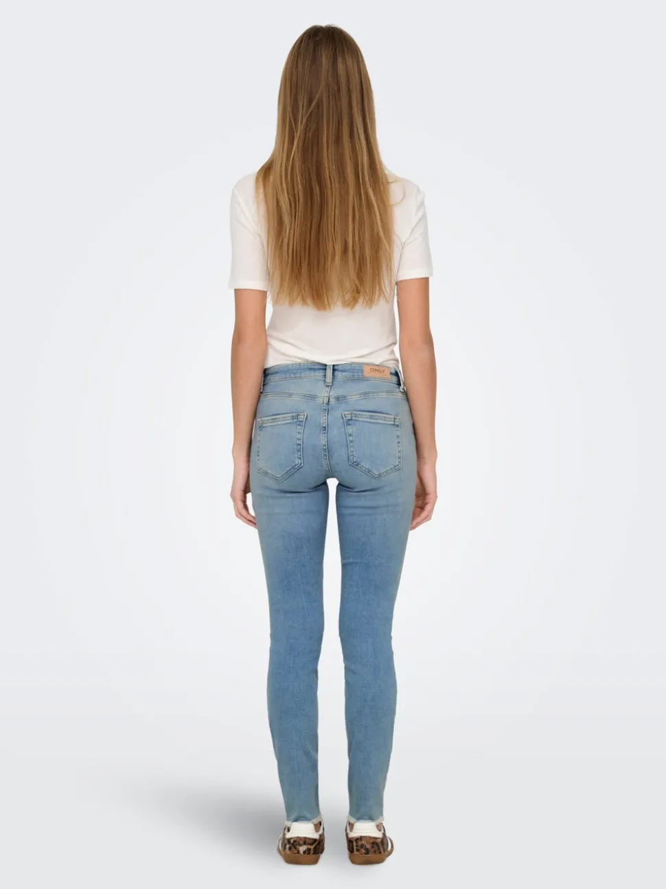 ONLBLUSH Taille moyenne Skinny Fit Longueur cheville Jeans