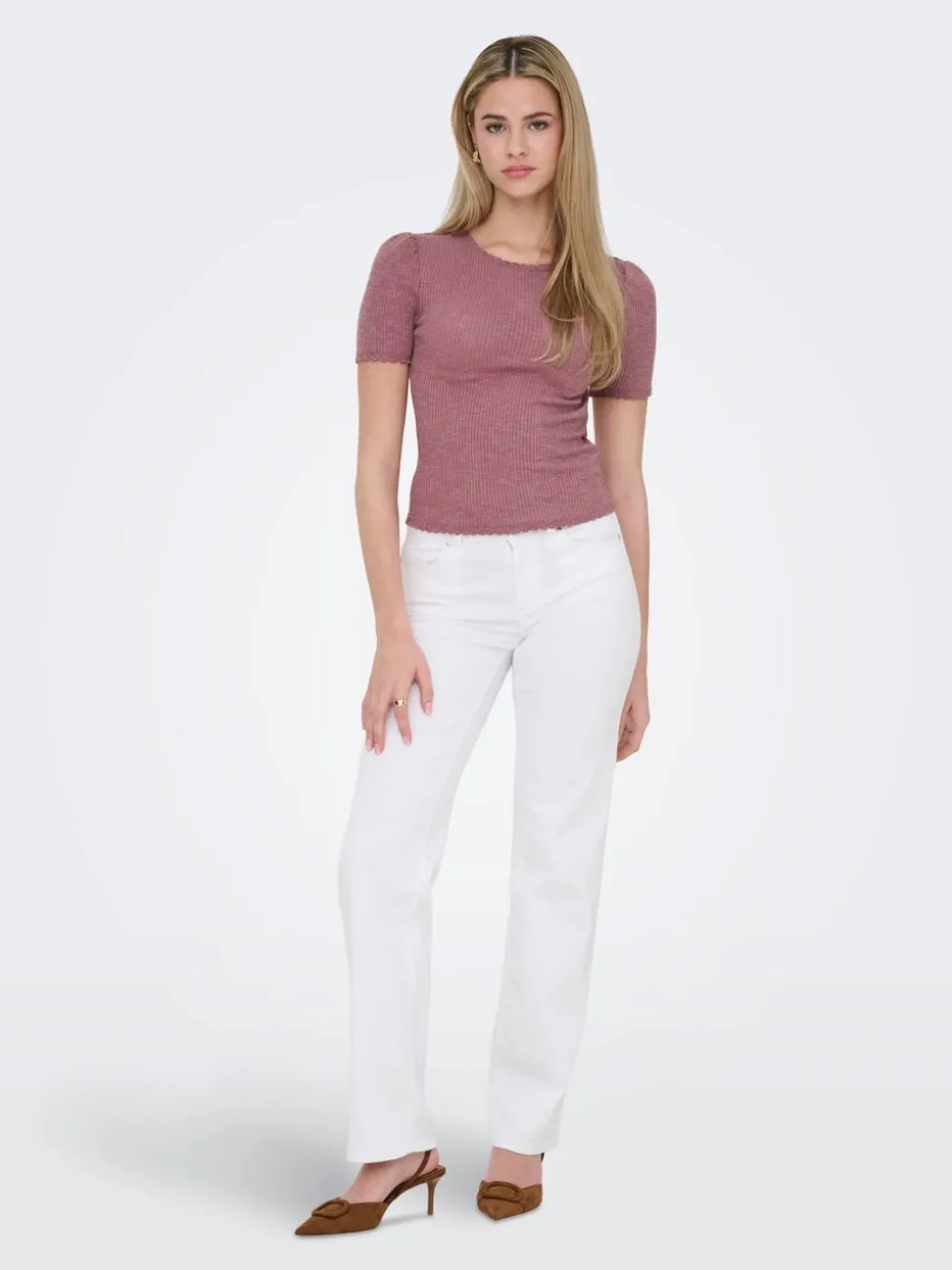 ONLBLUSH Taille moyenne Straight Fit Jeans