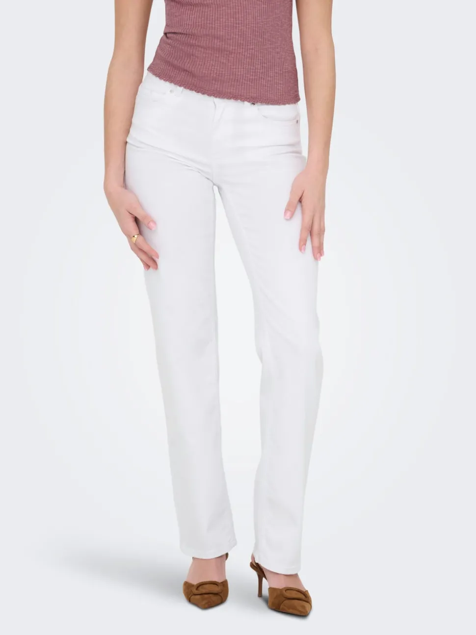 ONLBLUSH Taille moyenne Straight Fit Jeans