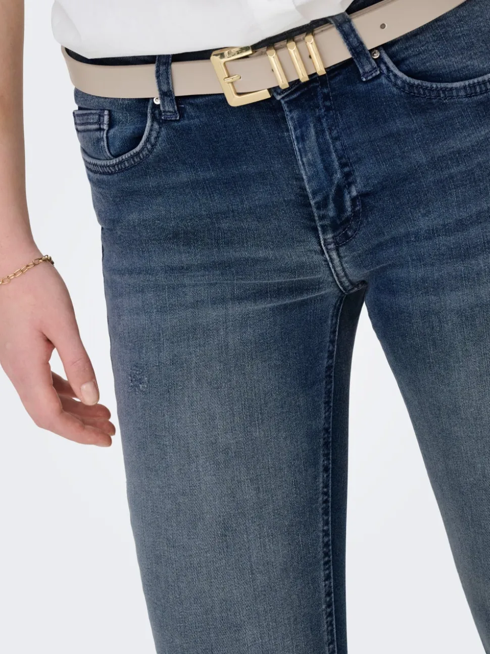 ONLBLUSH Taille moyenne Skinny Fit Longueur cheville Jeans