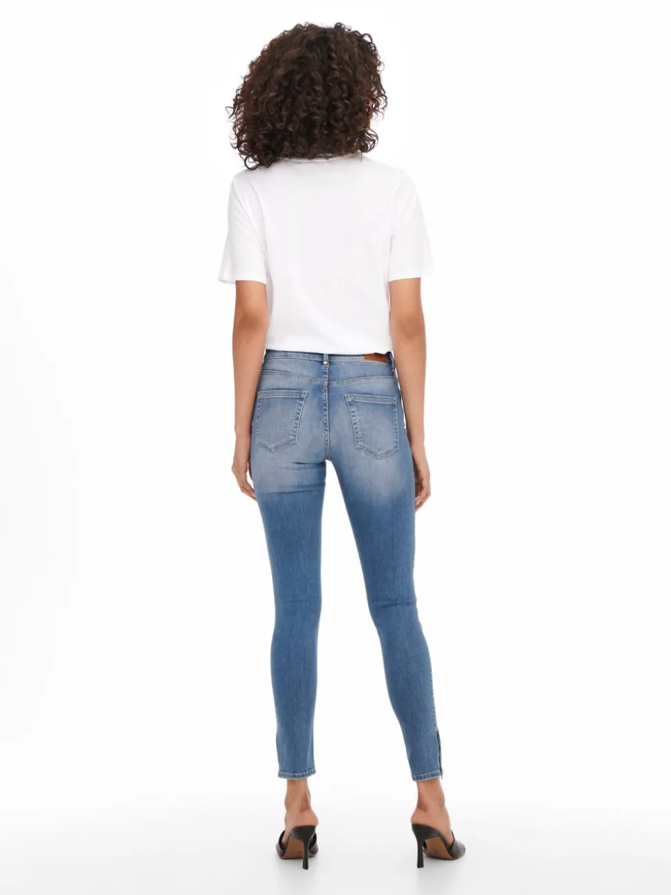 ONLBLUSH Taille moyenne Skinny Fit Longueur cheville Jeans