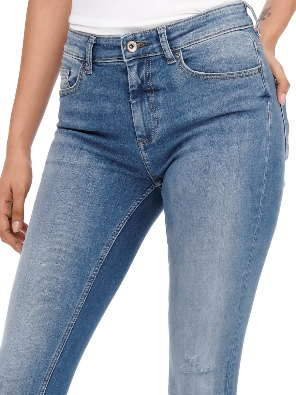 ONLBLUSH Taille moyenne Skinny Fit Longueur cheville Jeans