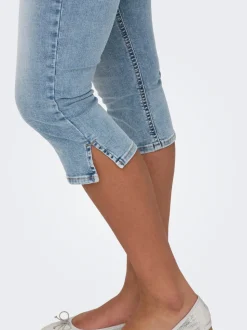 ONLBLUSH Taille moyenne Skinny Fit capri Short en denim