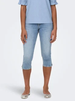 ONLBLUSH Taille moyenne Skinny Fit capri Short en denim