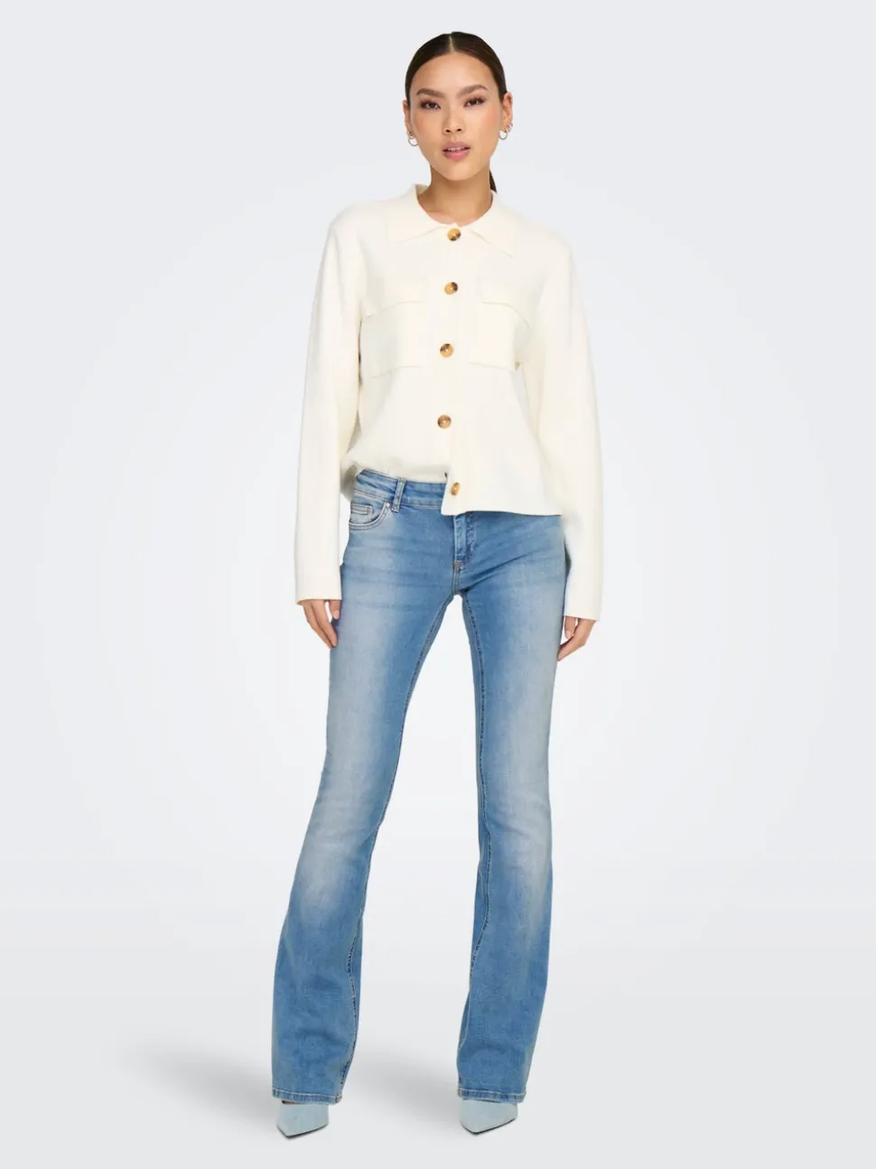 ONLBLUSH Taille basse Flared Fit Jeans
