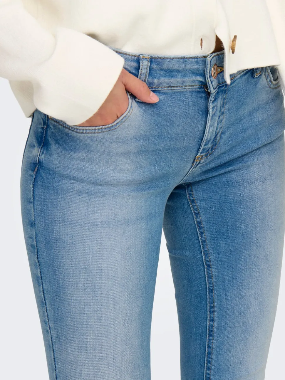 ONLBLUSH Taille basse Flared Fit Jeans