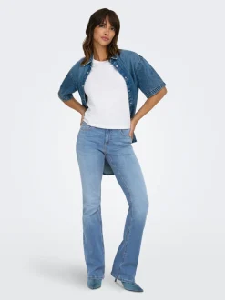 ONLBLUSH Taille moyenne Flared Fit Jeans