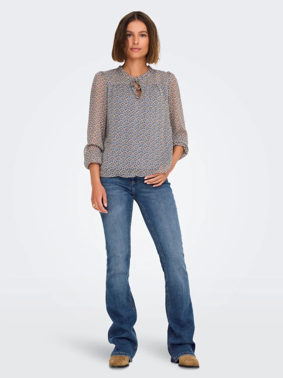 ONLBLUSH Taille moyenne Flared Fit Jeans