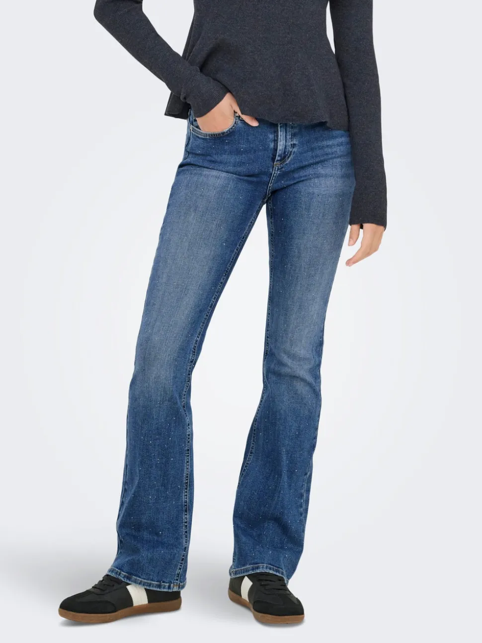 ONLBLUSH Taille moyenne Flared Fit Jeans