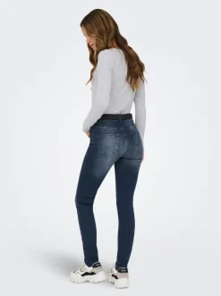ONLBLUSH Taille moyenne Skinny Fit Longueur cheville Jeans
